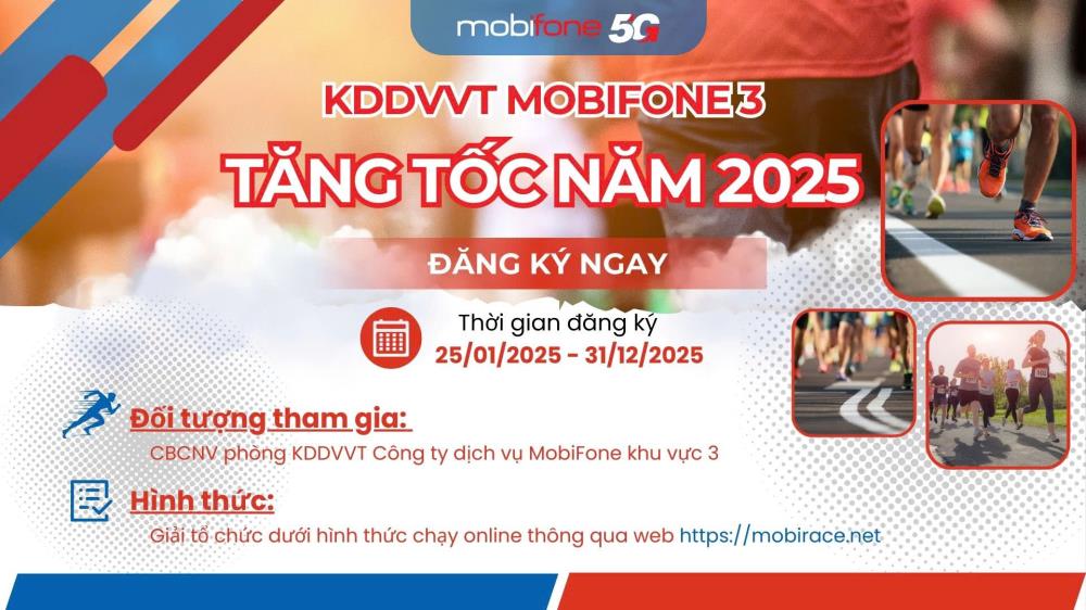 GIẢI CHẠY KDDVVT MOBIFONE 3 TĂNG TỐC NĂM 2025